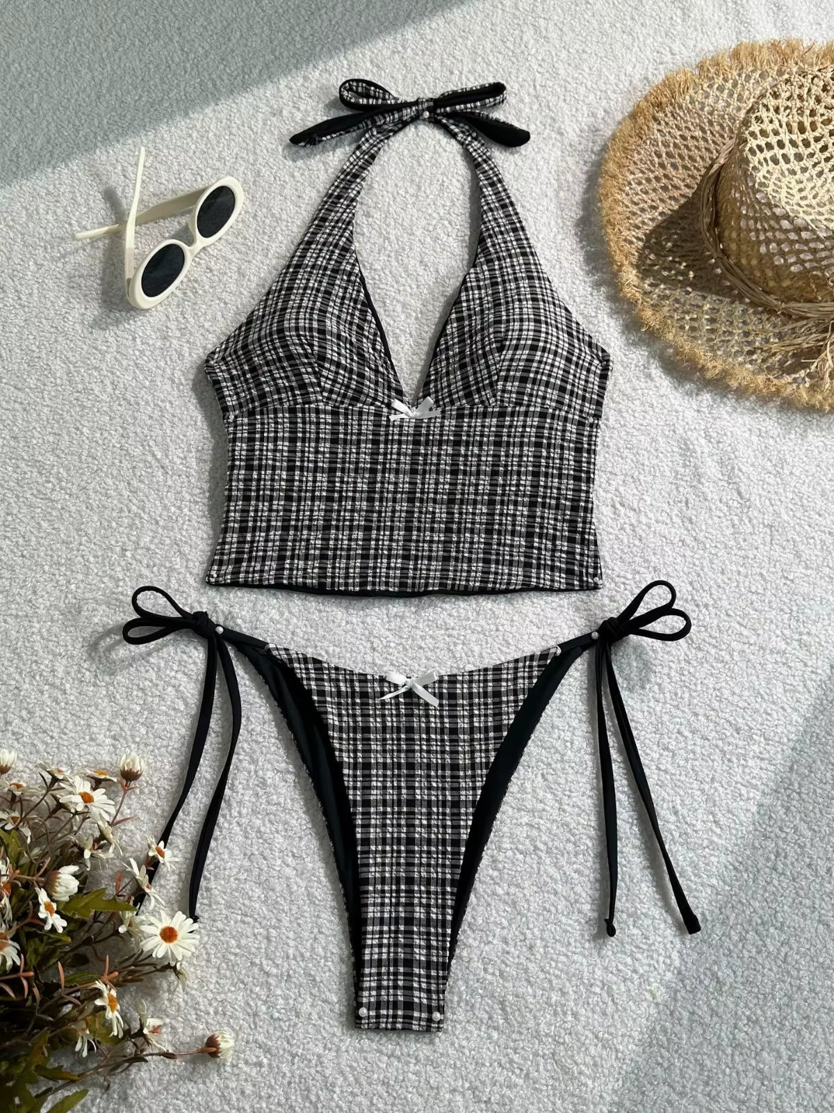 2025 Summer Floral Halter Bikini